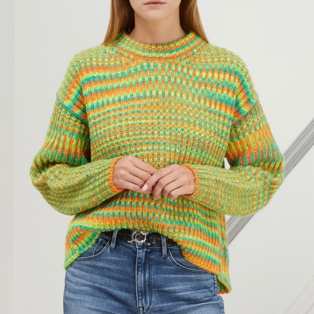 Acne Multicolor Crew Neck Sweater